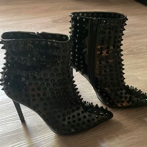 Spike stiletto heel boots!